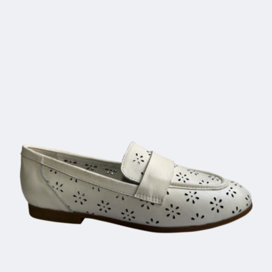 Via Nova - Galaxia - Leather Shoes - White